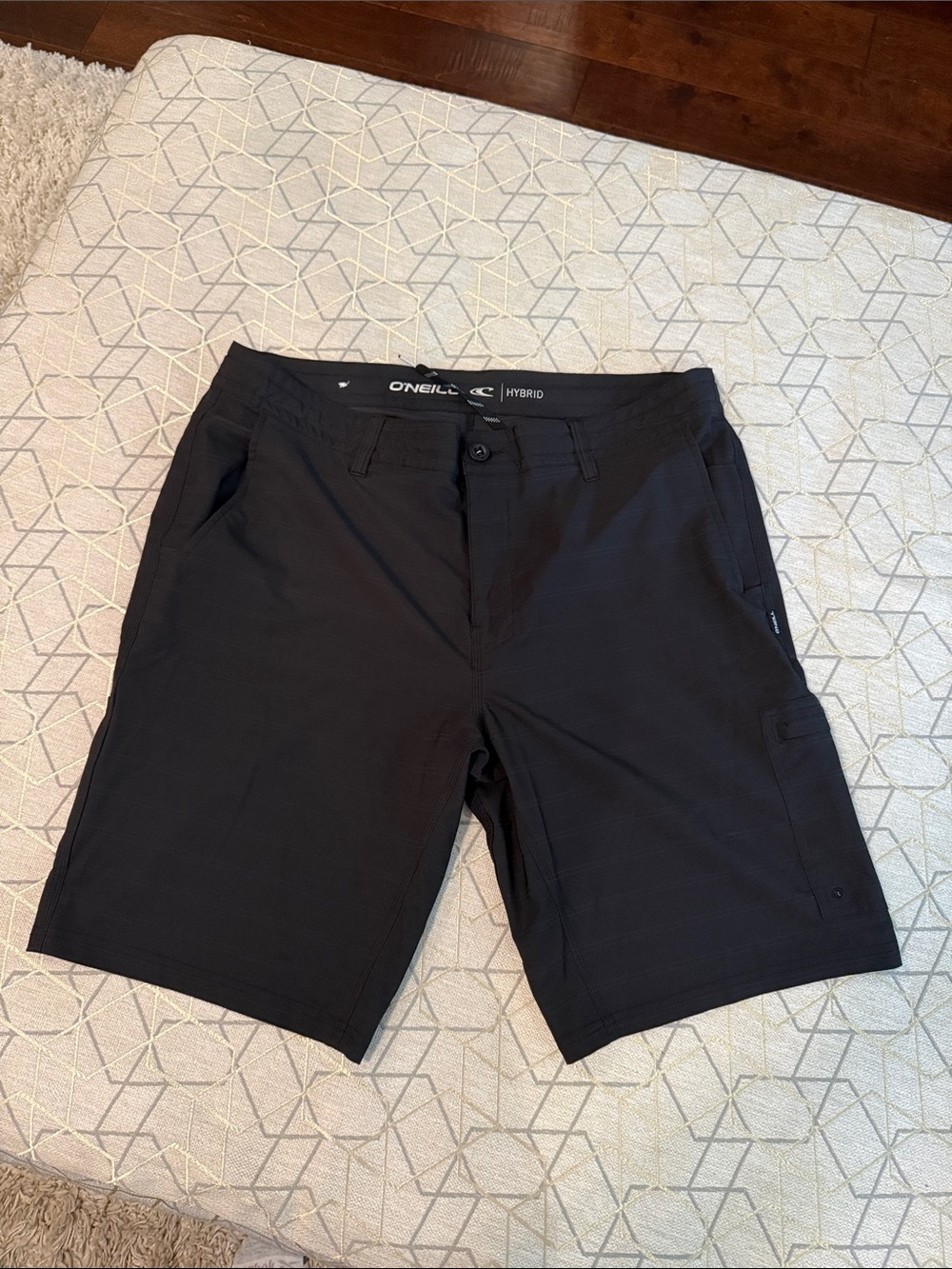 O'Neill Black Men's Outdoor Stretch Cargo Shorts